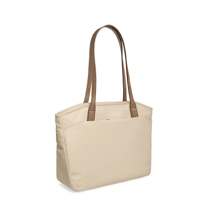 Elegancka torba tote na laptopa o uniwersalnym zastosowaniu do pracy i podróży