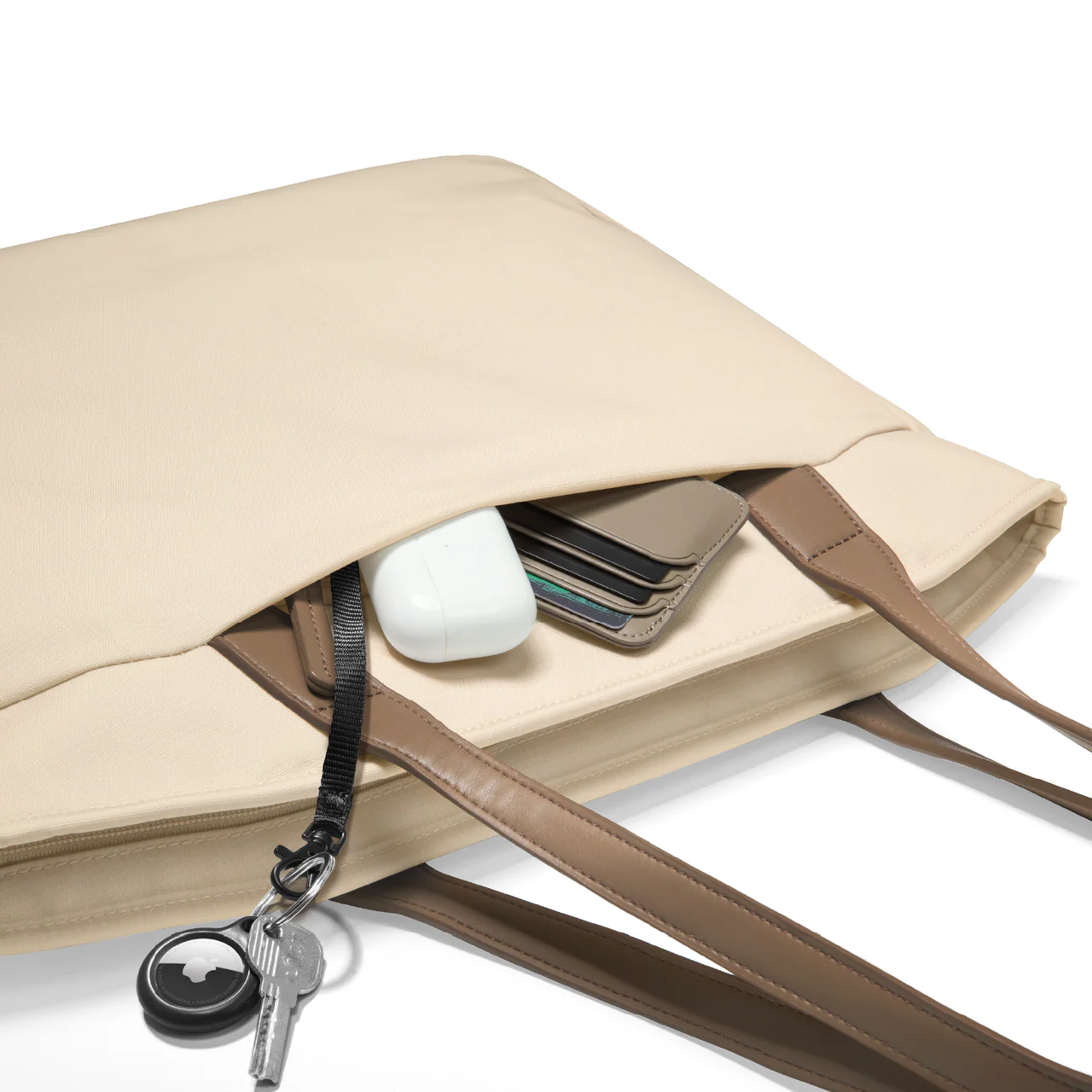 Elegancka torba tote na laptopa o uniwersalnym zastosowaniu do pracy i podróży